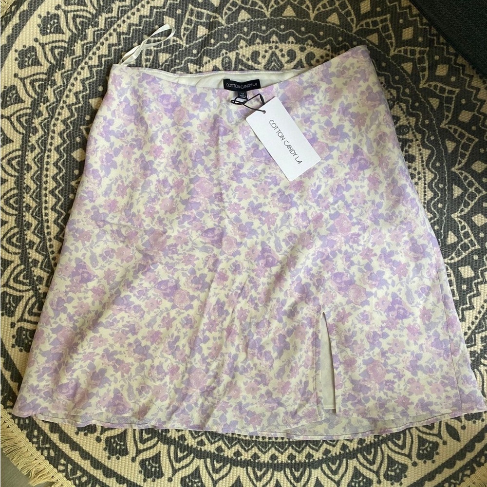NWT Floral Mini Skirt